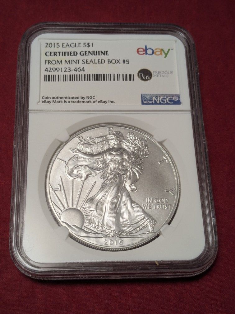 2015 American Silver Eagle Coin .999 NGC MS69