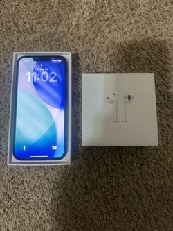 Brand new iPhone 13 unlocked an AirPods new