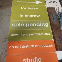 Real Estate Sign Riders $2 or 6 for $10