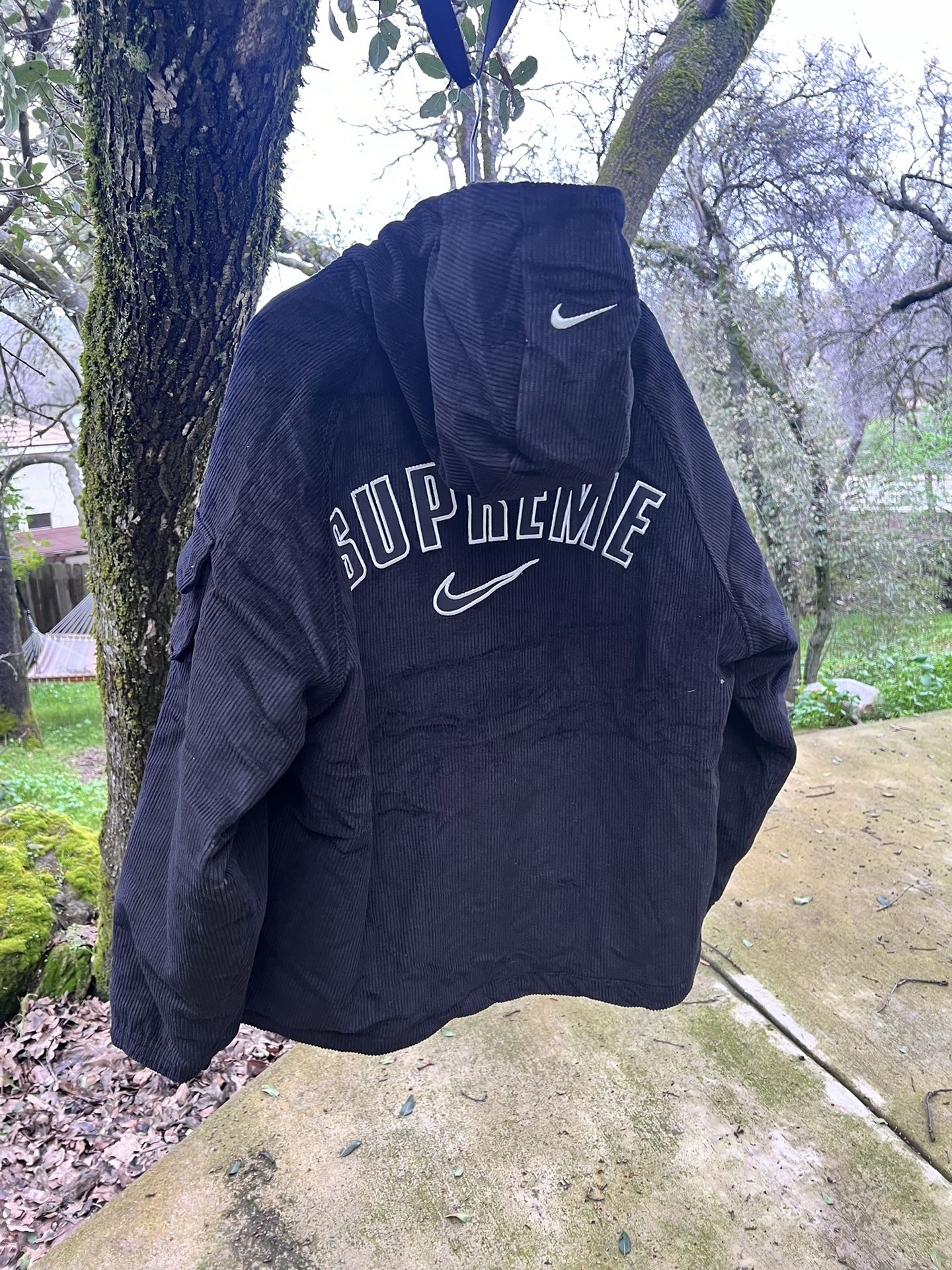 Supreme Nike Arc Corduroy Hooded Jacket -Size XL