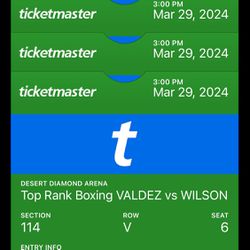 Boxing Event Tickets