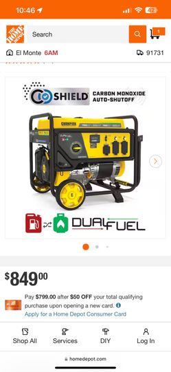 Generator Dual Fuel