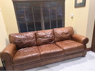 Brown leather Sofa