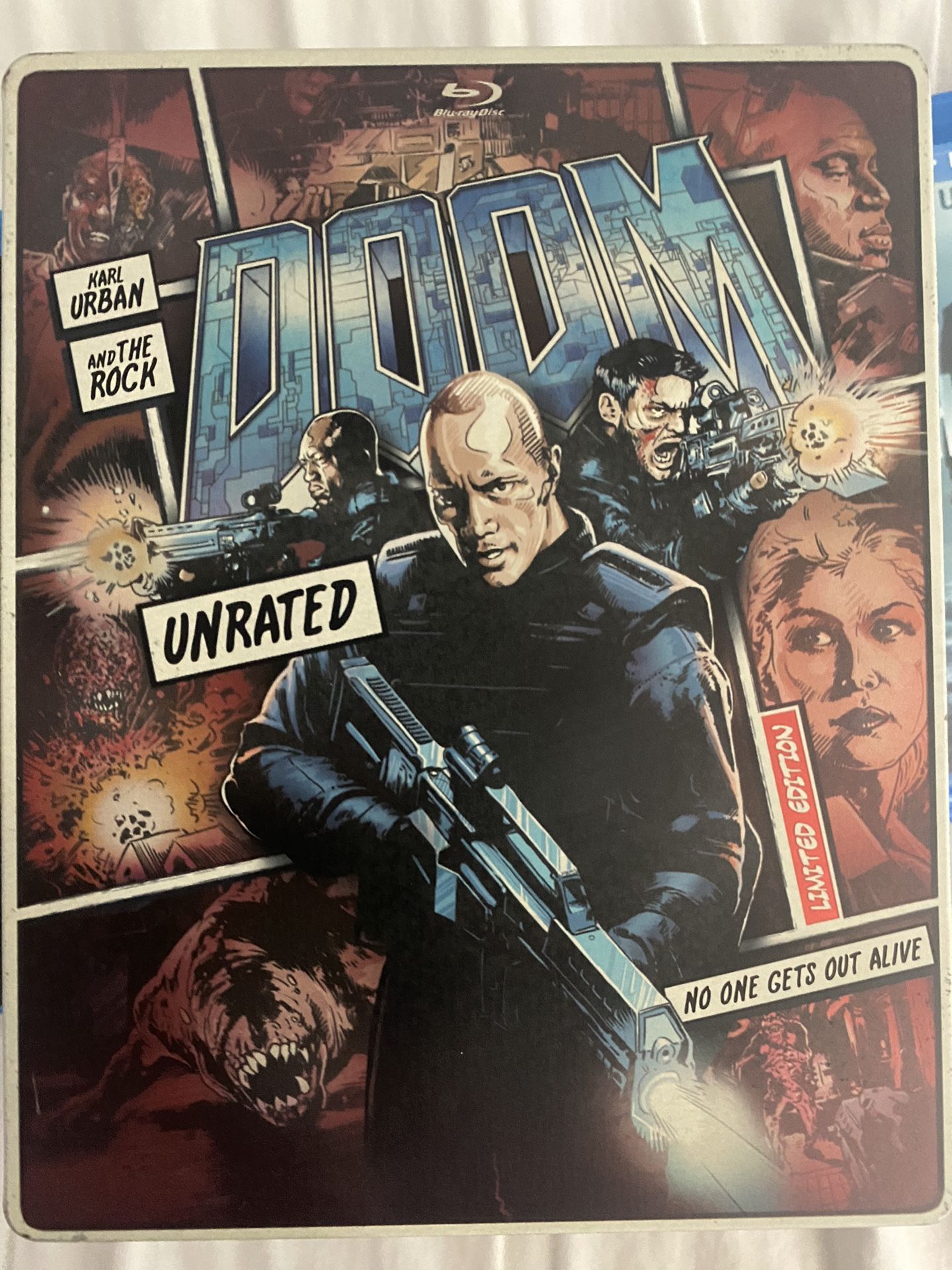 Doom Unrated Limited Edition Steel book. Blu-ray, Dvd, And Digital Code