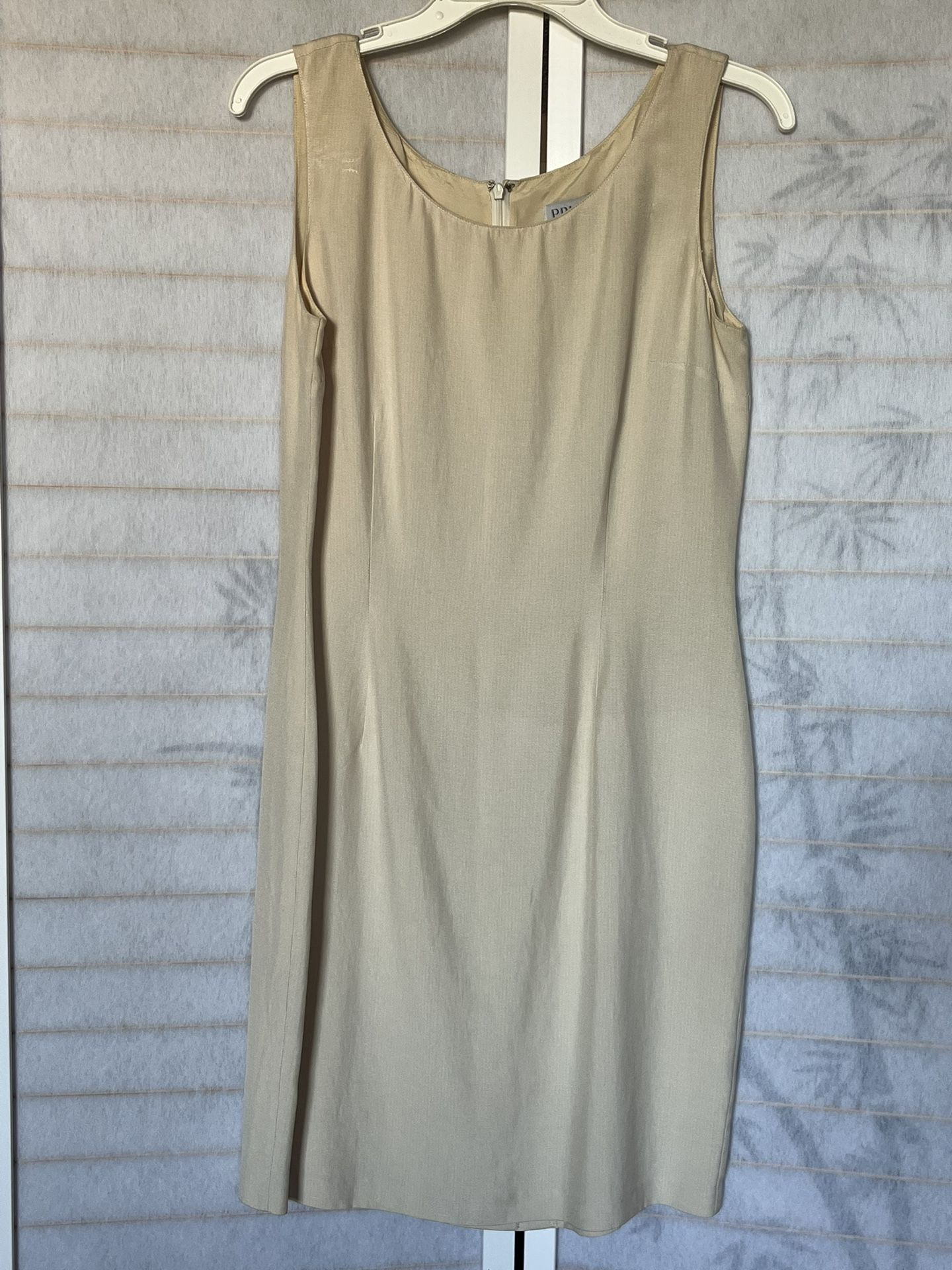 PRISMA 100% Silk Ivory Dress – Italian Boutique – Elegant Classic Cut