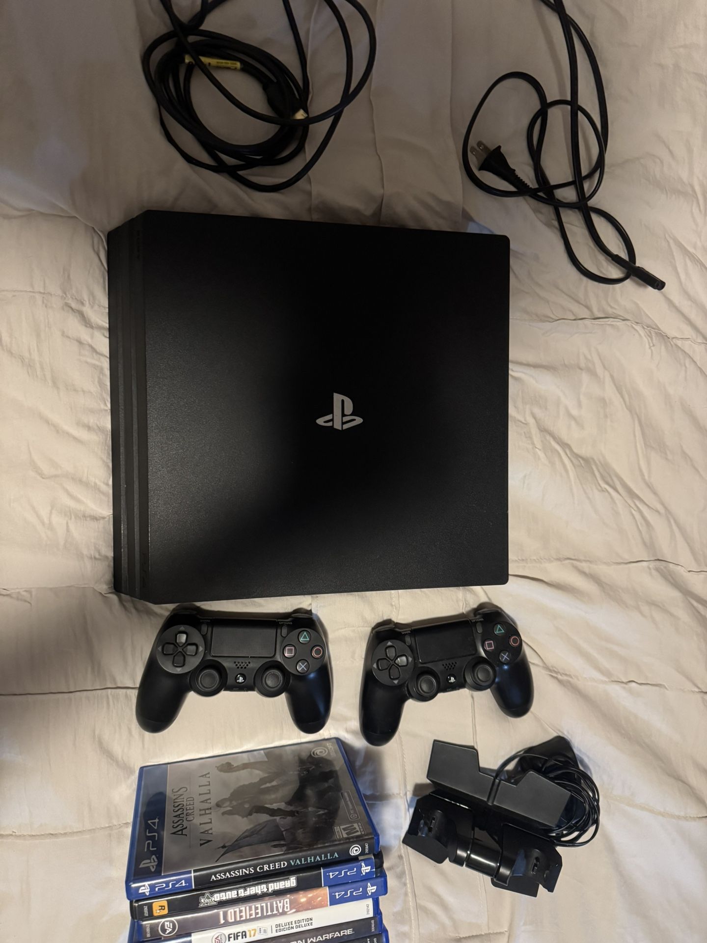 PS4 Pro 1tb w/ Controllers And Games