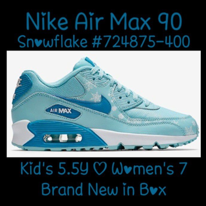 Nike, Shoes, Nike Air Max 9 Prem Mesh G5 Frozen Snow Flake Blue Sz 7 C  Toddler Girl 724878