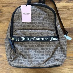 NWT Juicy Couture Goth Stat Chestnut Our Zips Say It All Women's Backpack (New)