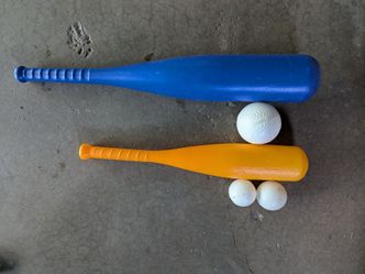 Wiffle ball bats and balls
