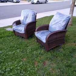 Patio Swivel Chairs Patio Auto Rocking Chair Set Brand New Patio Furniture Set 🆕🚎🚛🆕