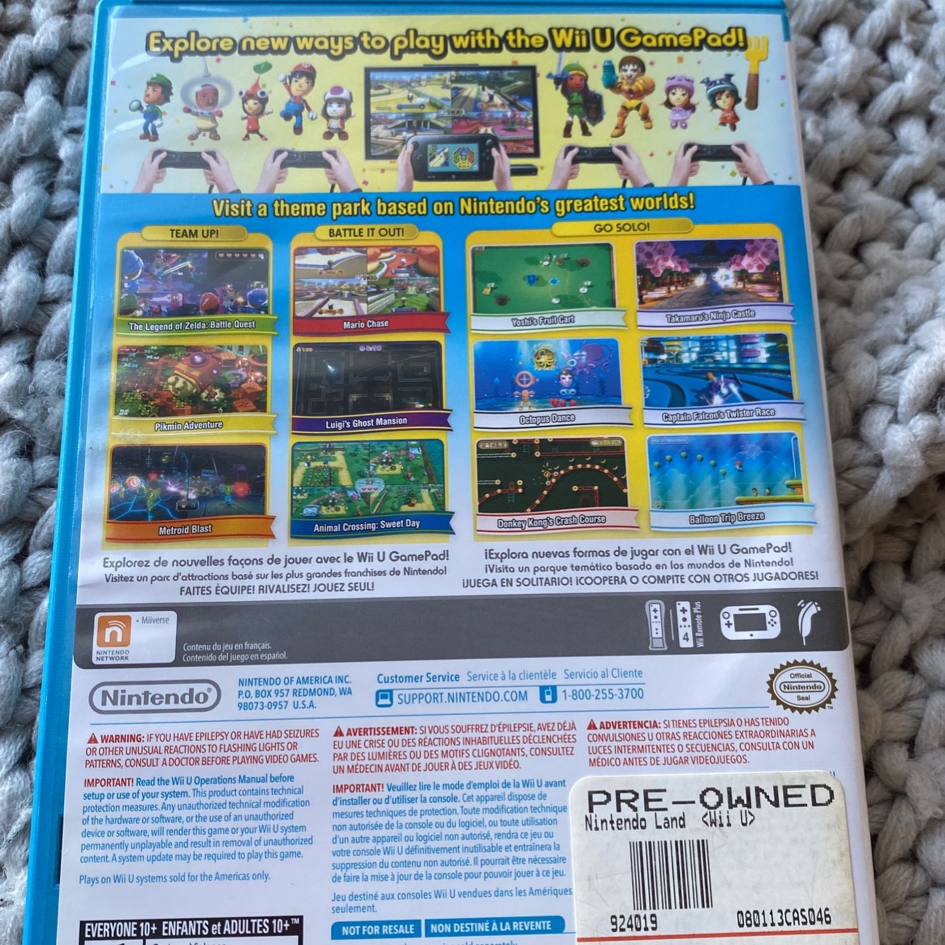 Wii U Ninteno Land