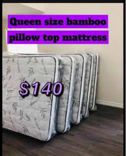 Queen Size Bamboo Pillow Top mattress  new