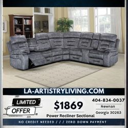 POWER RECLINING SECTIONAL 