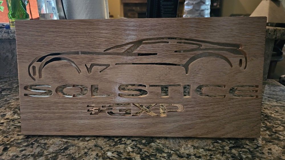 Made by hand custom display sign
