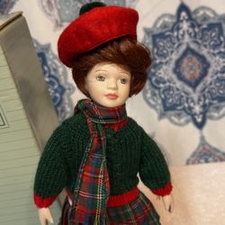 Vintage 75% Porcelain Avon Ice Skater  Doll