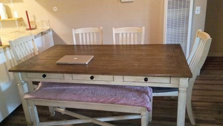 Wooden Table With stool/Chairs