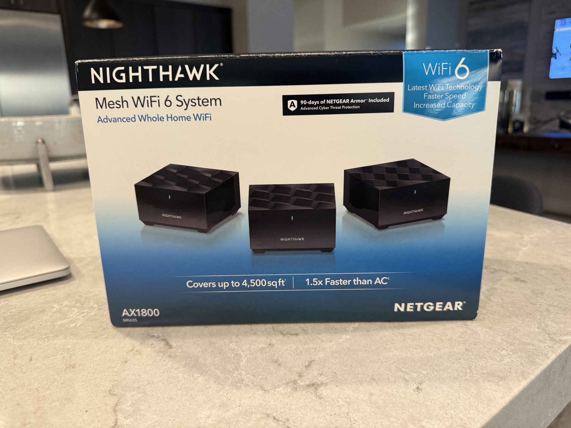 NETGEAR Nighthawk Advanced Whole Home Mesh WiFi 6 System (MK63S)
