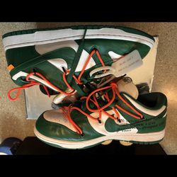 Off White Nike Dunk Green 11.5 