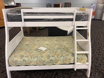 WHITE BUNK BED FULL & TWIN SIZE - WE DELIVER 