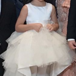  A Beautiful Flower Girl Dress Worn a couple hours only 