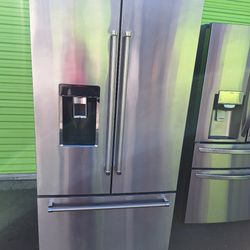 KITCHENAID STAINLESS STEEL COUNTER DEPTH SMART FRENCH DOOR REFRIGERATOR 