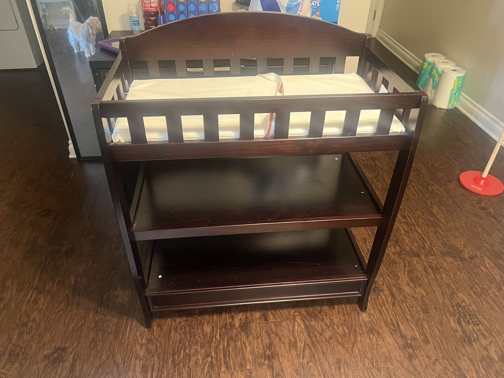 Cherry Wood Changing Table