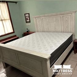 King Size Mattress Double Sided Of 10 Inches Thick New From Factory With its Plastic Also Available in Twin, Full or Queen Same Day Delivery