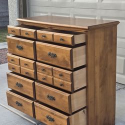 10 Drawer Wood Dresser 