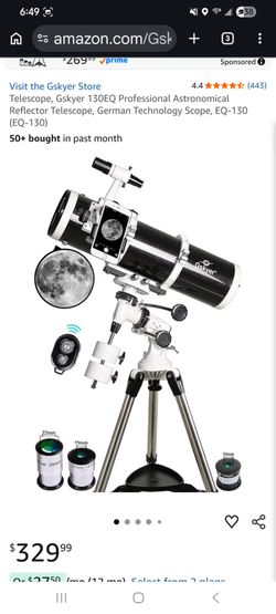 Telescope, Gskyer 130EQ Professional Astronomical Reflector