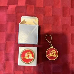 Fireman’s Fund Paperweight And Keychain