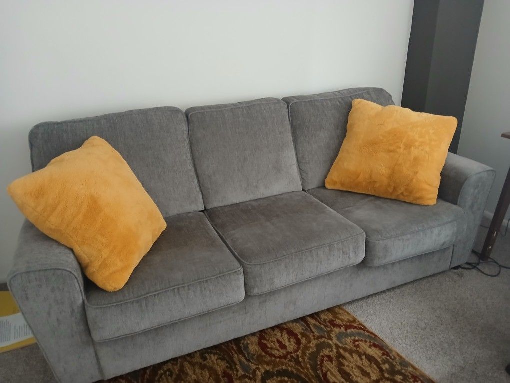 Gray Couch For Sale - Bought New In Sept. 2024