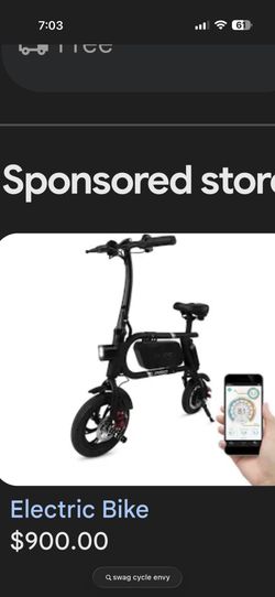 Swagtron SwagCycle SCE-1 Envy 250W Refurbished Perfectly Fine Runs