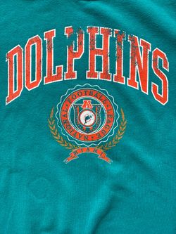 NFL Miami Dolphins Officially Licensed Teal Crewneck Sweatshirt Size L