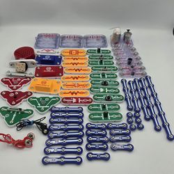 Elenco Snap Circuits Replacement Parts Multiple Sets Motors Speakers~ 69 Pieces