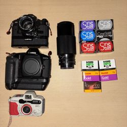 Film Camera/lenses/film stock Bundle