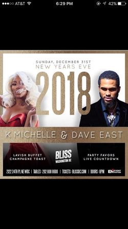 Dave East & K.Michelle Live New Years Eve Celebration