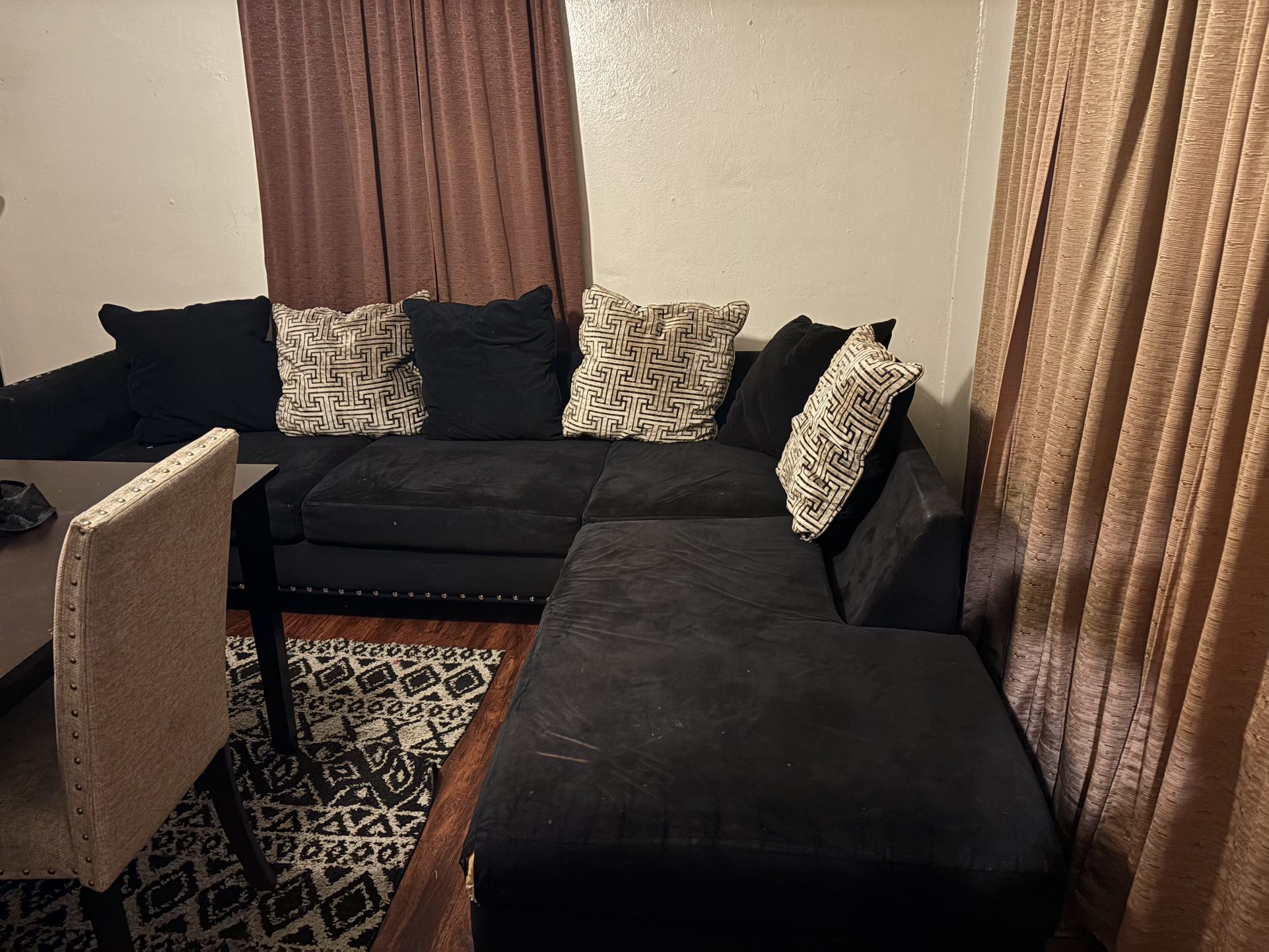 Black Sectional Couch
