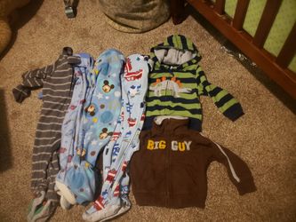 Carters Pajamas 12 M and 2 Jackets $5