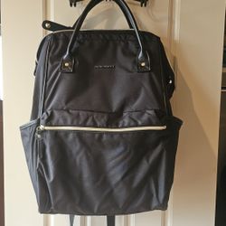 Black And Gold Fashion Laptop Backpack