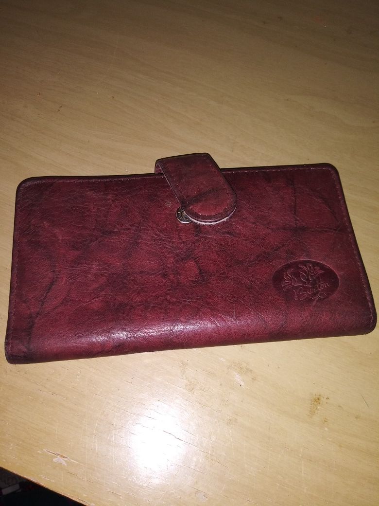 Womens wallet burton leather wallet
