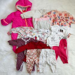 0-3 Months Baby Girl Winter- Spring Clothes LOT