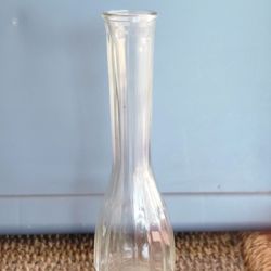 9 Inch Clear Glass Bud Vase