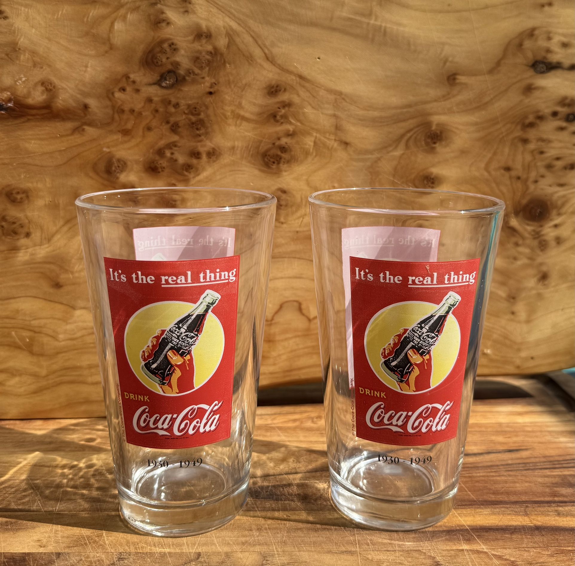 Vintage Coca-Cola Drinking Glasses