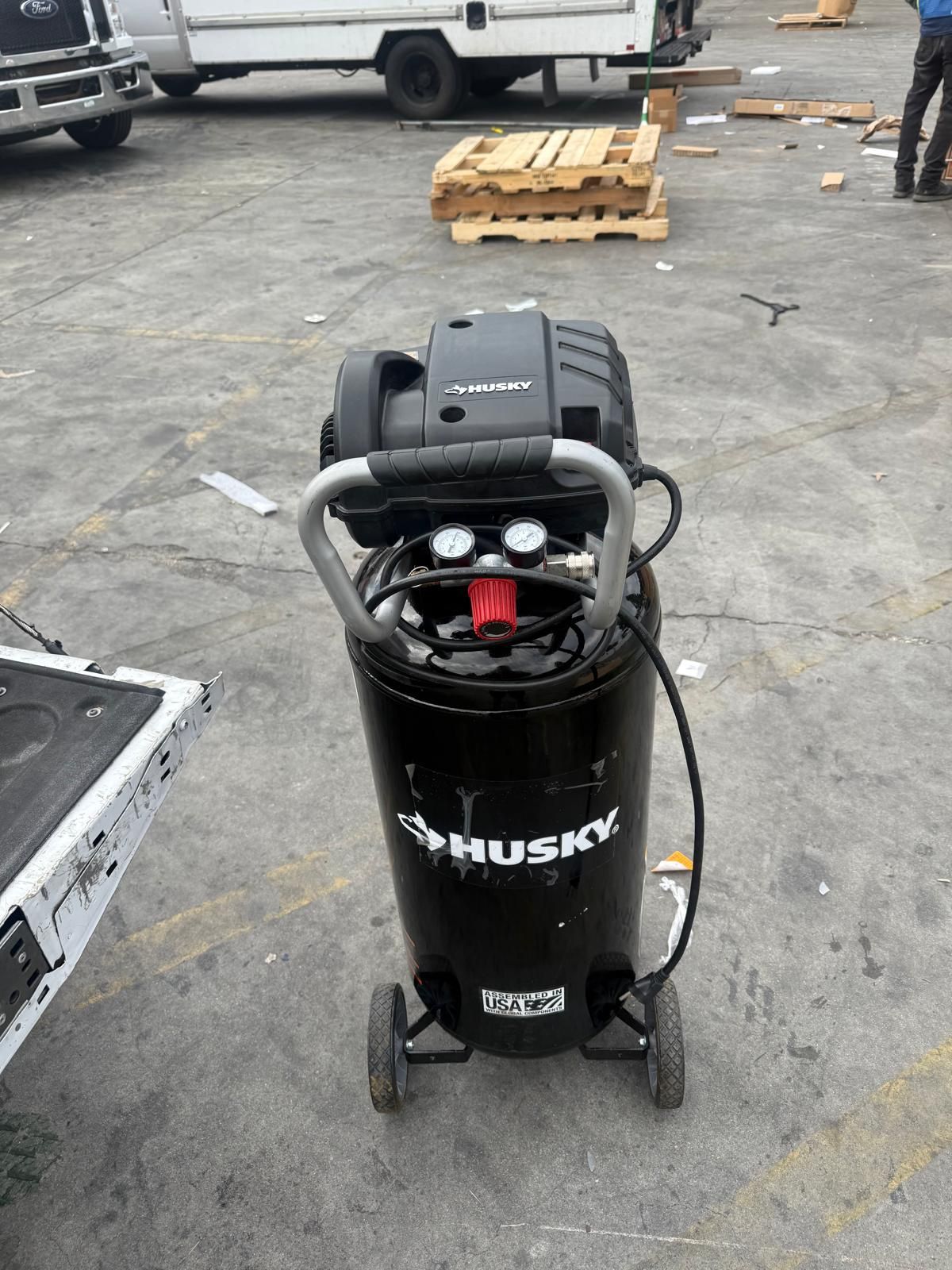 Husky 20 Gal. 200 PSI Oil Free Portable Vertical Electric Air Compres