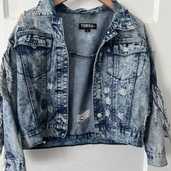 Small Jeans Ruffle Jacket 