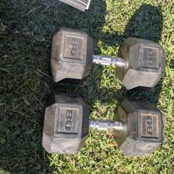80lb Dumbells 