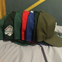 7 NEW ERA HATS 