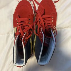 Size 5.0 Vans Marvel X SK8-High Captain marvel