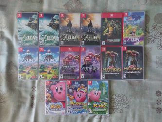 Zelda Metroid And Kirby Nintendo Switch Games 