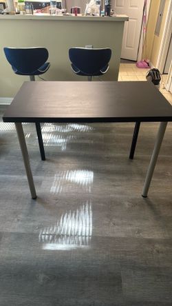Two black desks
